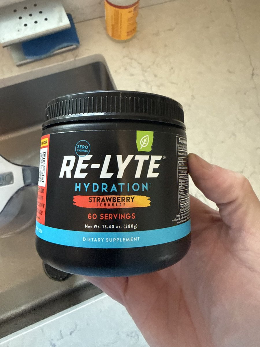 JonathanTurf's tweet photo. @Turf_Steve This is the full lot
AM: Relyte, Create, Perfect Amino, bulletproof and collagen in coffee, vitamin C, Gruns, NAD+(not shown)
PM: Magnesium, D3/K2, Self-obsessed. https://t.co/L8v5HtAUqz