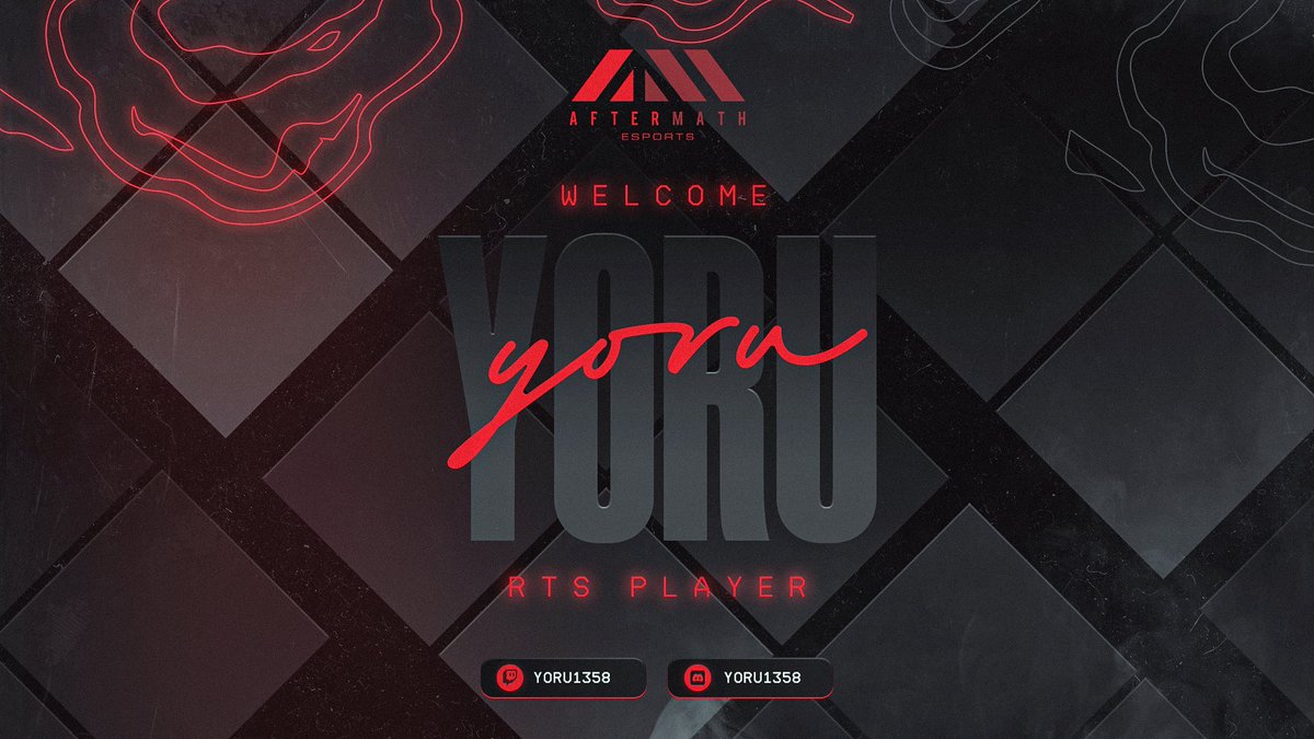 afterMath_HQ's tweet photo. RTS is alive and kicking and we’re still here to support it however we can 🔥

Please help us is welcoming Yoru to the afterMath family! https://t.co/f2RX0ydLog