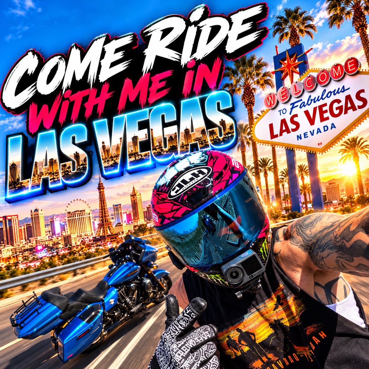DJPaulyD's tweet photo. Come Take A Ride With Me In Las Vegas On My 2026 Harley Davidson Road Glide CVO ST!!!!!!!!!! 
https://t.co/ct4BLtW9hY https://t.co/Ba95z8P9vk