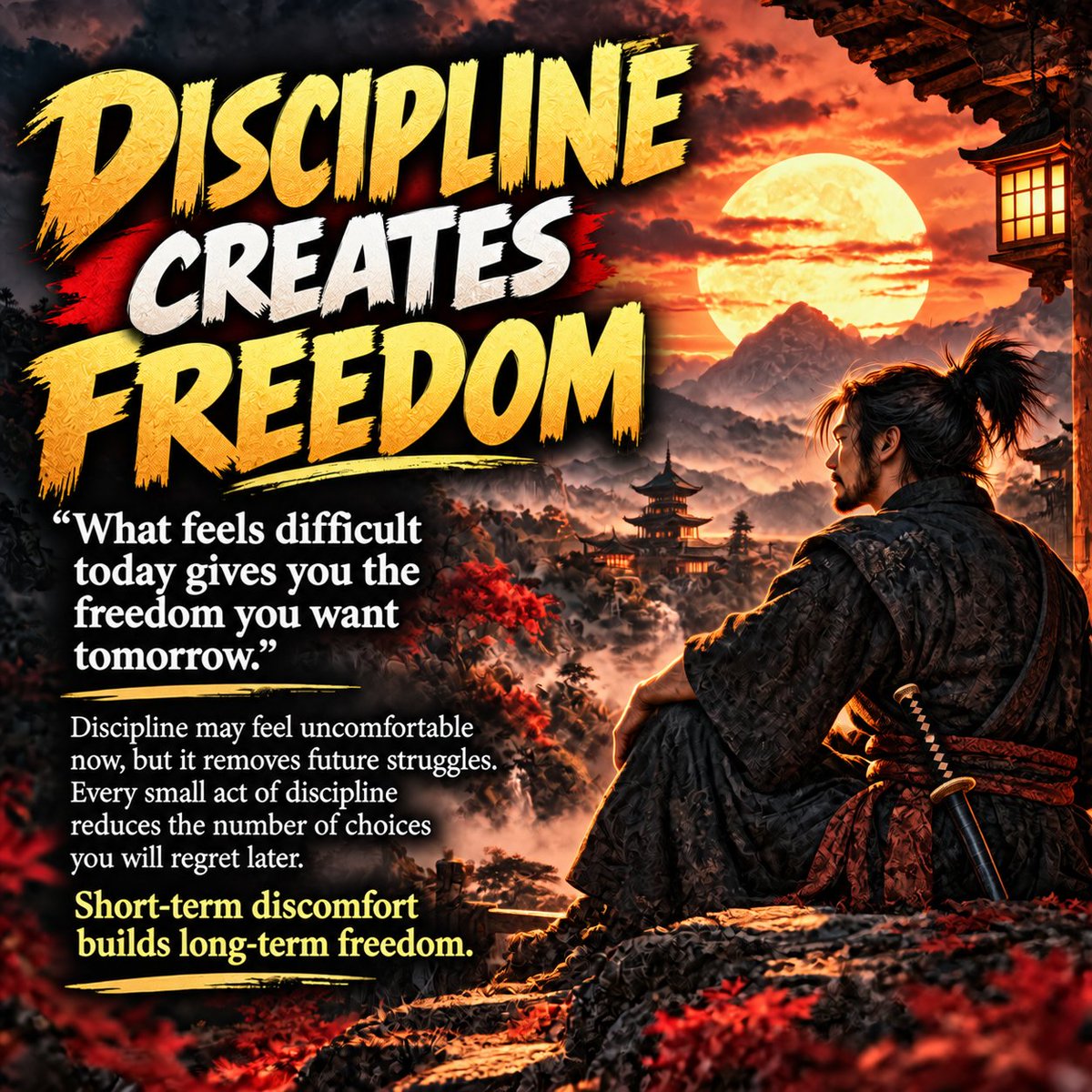 TheInnerPath_'s tweet photo. Being noticed is easy. Being respected is earned through character, consistency, competence, and how you treat others when nobody is watching.
Never sacrifice your principles just to stay visible. Attention fades. Respect lasts.
#Wisdom #SamuraiWisdom #Respect #SelfMastery #LifeLessons #InnerPath #Mindset