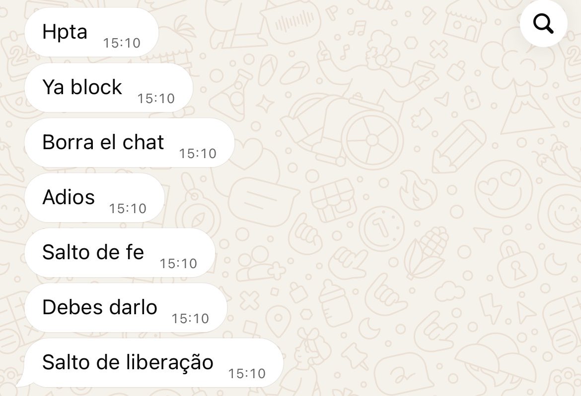 tastefi's tweet photo. Será feliz el día que yo borre ese chat. ¿Cuándo?
¡No lo sé! https://t.co/dvkOMnu11b