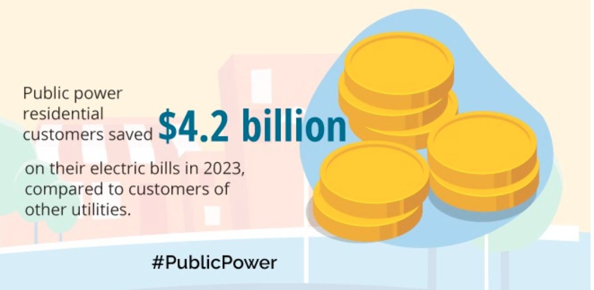 johnffarrell's tweet photo. If your electric utility was publicly owned, you'd probably have a lower bill. #PublicPower https://t.co/79pRYn7YpD https://t.co/MopEBoZ84m