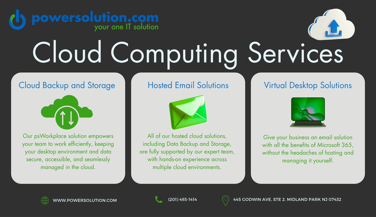 _powersolution_'s tweet photo. ☁️ Thinking about moving to the cloud?

From secure access anywhere to easier IT management, cloud services can give your business more flexibility and scalability.

But is the cloud right for your business? Let’s talk. → https://t.co/pZifFUQmHM https://t.co/8fnSmBZrI5