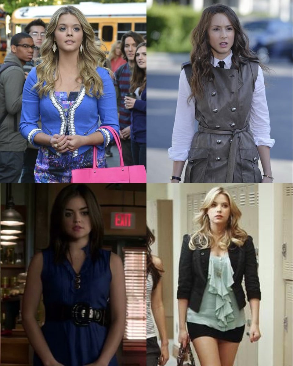 flashbackshub's tweet photo. Obsessed with how they had the girls on ‘PRETTY LITTLE LIARS’ going to high school dressed in 9-5 office job clothing.

It reminds you that everyone was going to high school in real life dressed the same way😭 https://t.co/5ngh303kPG