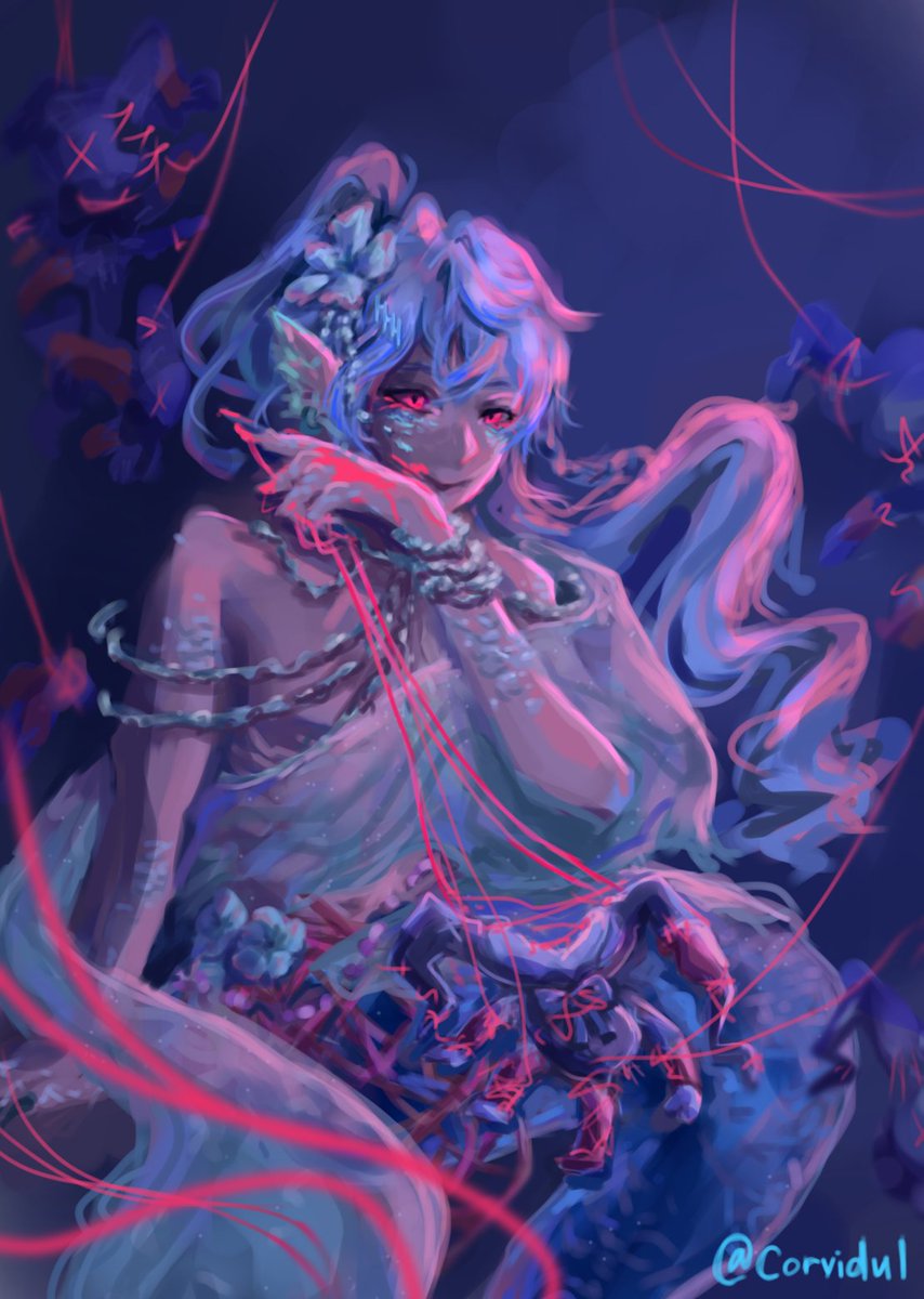 Corvidul's tweet photo. #RottingStars #Artavio
Day 6 - Siren

“Won't you come close to me?”

Had fun doing lineless + 1 brush rendering https://t.co/okpGZ2lFZS