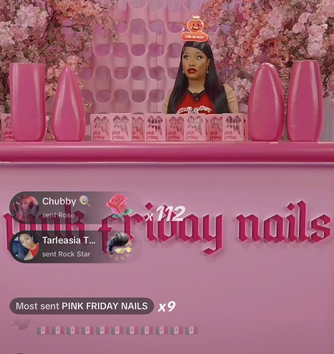 sleezeSTAN's tweet photo. Nicki had over 100M people on Tik Tok Shop live, broke the record for the highest viewed live in Tik Tok shop history and surpassed 10M likes the FASTEST in Tik Tok Shop Live History! A trend setter. Everything she do, they follow, no matter if they rap or sing songs https://t.co/au5GkLoAc6