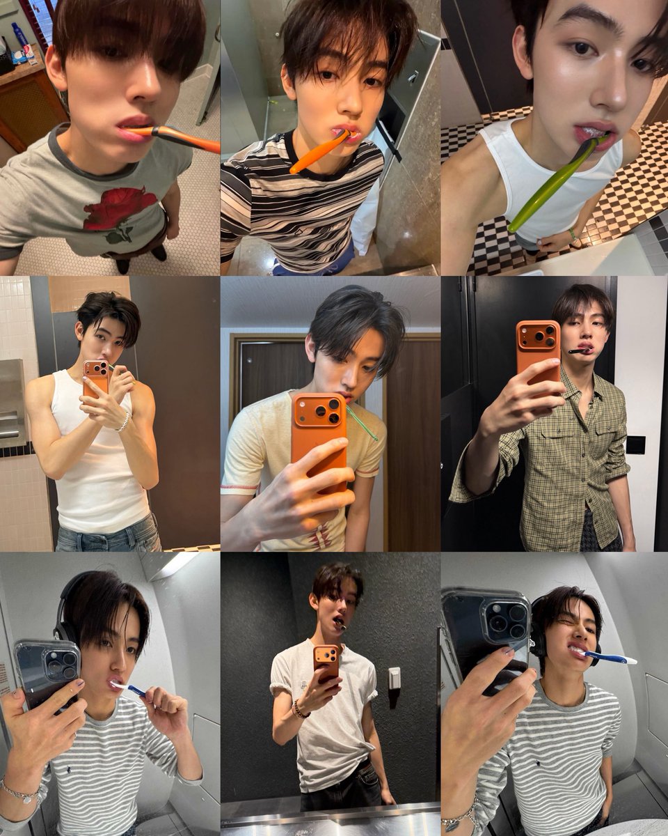 poutyhyeon's tweet photo. 💬: i live for his toothbrush photos
🦊: i know

ofc he knows https://t.co/PqQ6CTzlQ5
