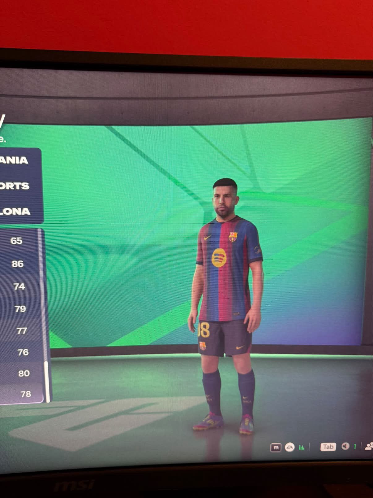 Coutinho, Diogo Jota, Nainggolan, Busquets and Jordi Alba in FC 27