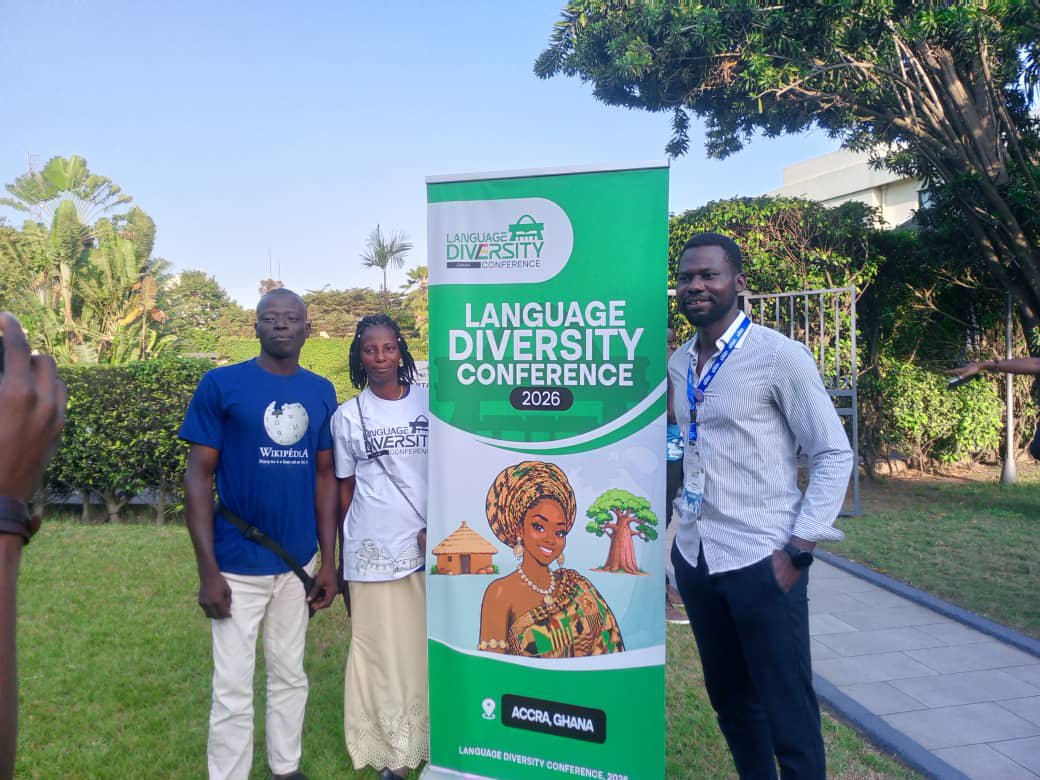 WikimediaBj's tweet photo. #LanguageDiversityConference 2026, du 2 au 4 octobre à Accra, au Ghana 🇬🇭.Fierté de nos représentant·es de #Wikimedia en langue #Fongbé du #Bénin pour avoir participeé à la 1ʳᵉ édition.
En attendant leur retour d’expérience, découvrez quelques moments forts. #LDC2026 #Wikimedia https://t.co/OK0CJxFO80