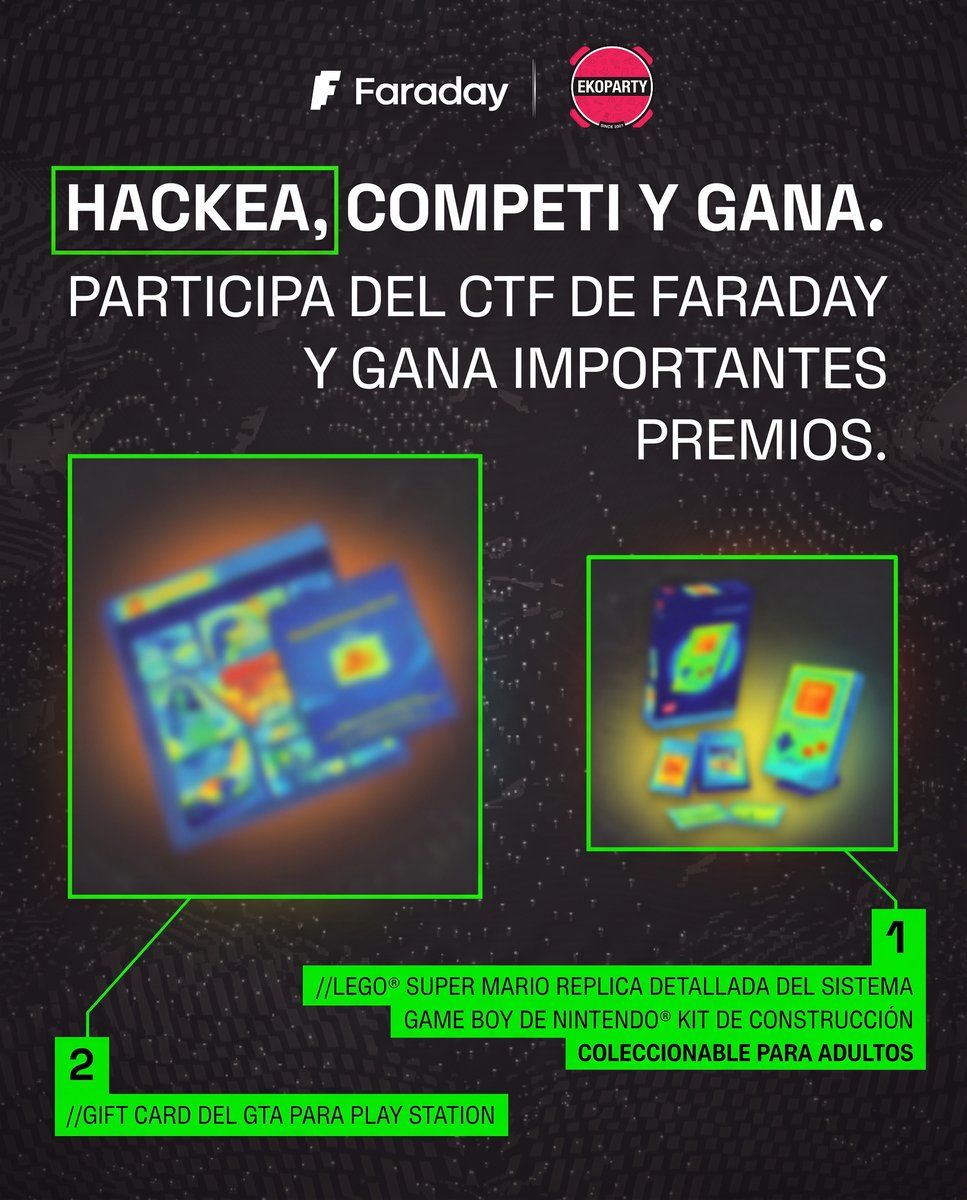 faradaysec's tweet photo. Compartimos la agenda 🗓️ Charlas del equipo, CTF con premios, sorteo de swag, café y FaradAI en acción en nuestro stand.

Nos vemos en la @ekoparty 2026 💙

#Ekoparty #Ciberseguridad https://t.co/KueL00oZxy
