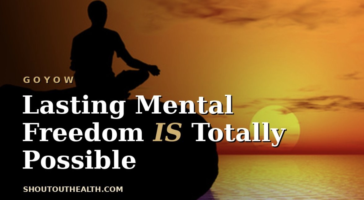 ShoutOutHealth's tweet photo. Creating mental freedom isn't as hard as you think. It starts with some common sense updates to your own self talk... 👇 https://t.co/q8t8DqPu9o
#GOYOW #MentalFreedom #SelfTalk https://t.co/GMZU8ynCfA