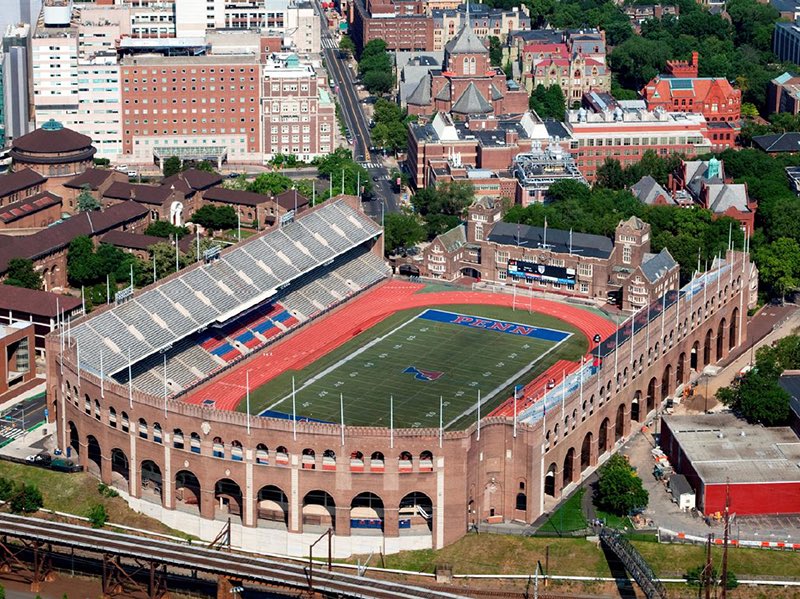 cfbcampustour's tweet photo. D1 stadiums named after U.S. presidents:

• Franklin Field (Penn): Our 1st &amp; greatest president who literally invented freedom &amp; electricity

• Gerald J. Ford Stadium (SMU): Our greatest living president who invented the car &amp; played college 🏈

***Notarized by @3YearLetterman https://t.co/VnOdaYuXuf