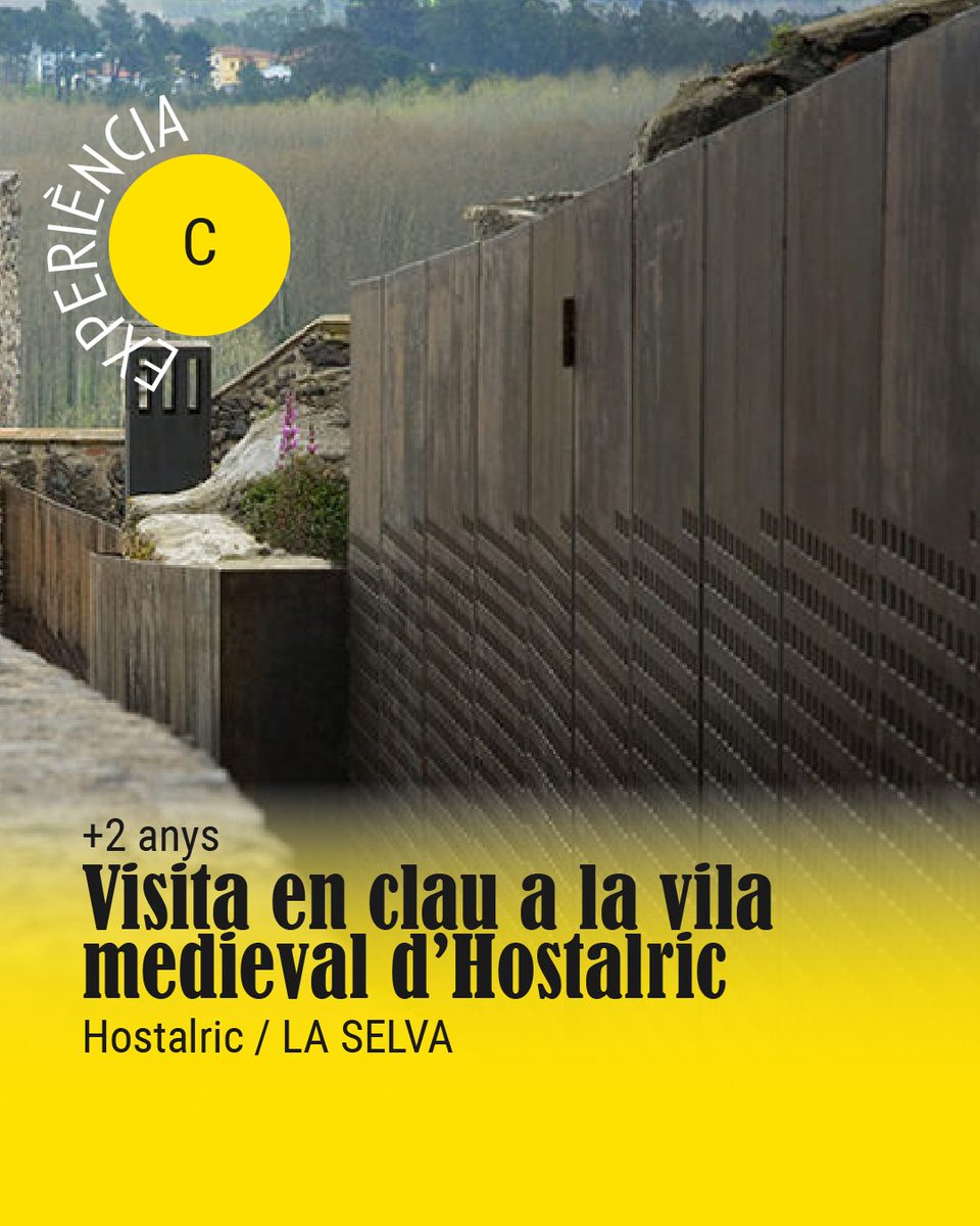 menutsGirona's tweet photo. 🗝️ Una clau, un poble medieval i moltes històries per descobrir!

🔎 Aquesta tardor, poseu-vos en mode explorador i recorreu Hostalric d’una manera diferent. 

🔗https://t.co/8pjNI2mSYY

#menutsgirona https://t.co/psNd2QPHl4