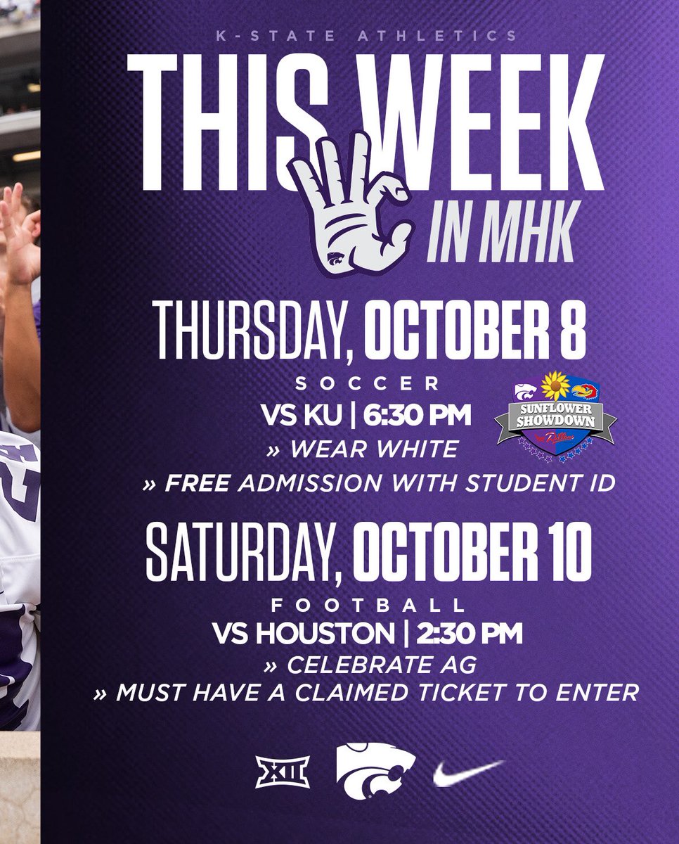 KState_Students's tweet photo. This week = Fútbol⚽️ &amp; Football🏈 https://t.co/aw2BGTGCHs