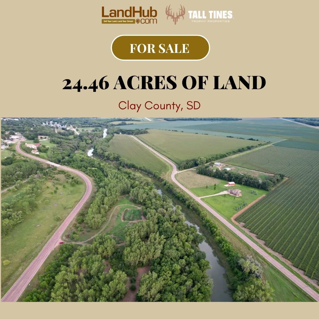 landhub's tweet photo. 24.46± ACRES OF RIVERFRONT RECREATIONAL LAND!
📍 Clay County, South Dakota | Near Vermillion
✨ Vermillion River frontage
✨ Deer & turkey hunting
✨ ATV trails throughout
TAKE A LOOK 👉 https://t.co/rLBvTxsrFg
#huntingland #riverfrontage #timberland #landforsale https://t.co/Dese3pHlwB