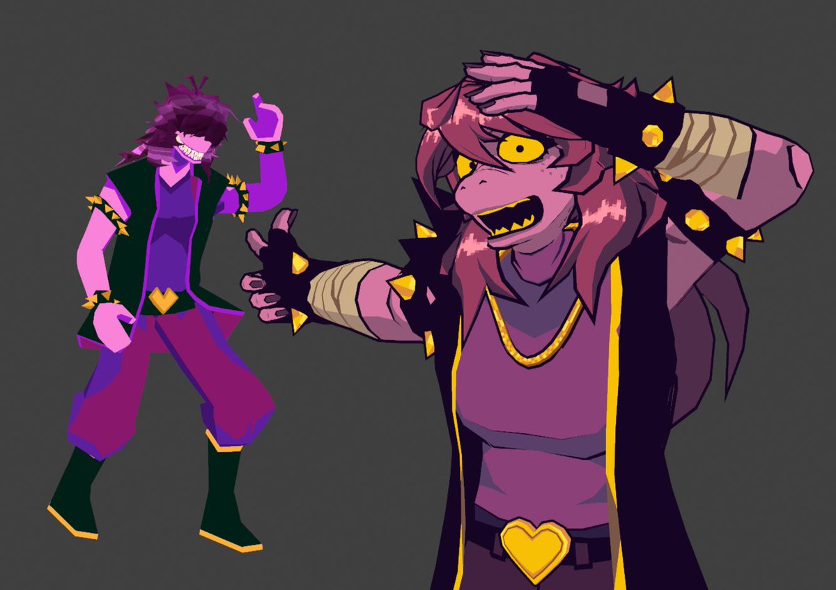dani17dev's tweet photo. New Susie meets old Susie #deltarune #3d https://t.co/kCkqDuZufr