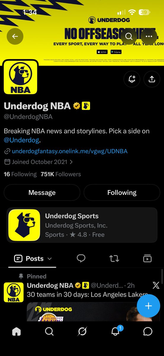 Rodemption_'s tweet photo. @Underdog @UnderdogNBA Doubt it but worth a shot haha! 🍀🤞followed! https://t.co/AUjqUFnptJ