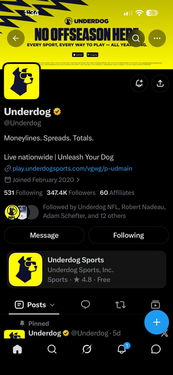 Rodemption_'s tweet photo. @Underdog @UnderdogNBA Doubt it but worth a shot haha! 🍀🤞followed! https://t.co/AUjqUFnptJ