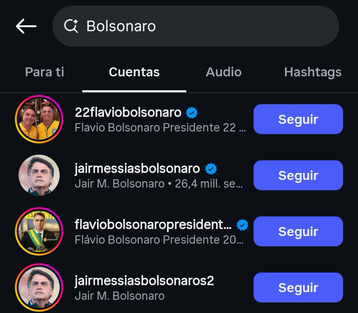 rquiroga777's tweet photo. Che, en serio, no es conspiranoia. Intenten buscar "Lula" y "Bolsonaro" en Instagram... https://t.co/GoJL3d0vJ1