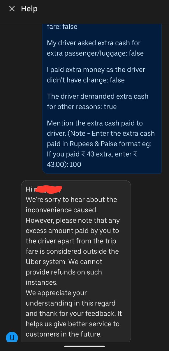 mayankoct60's tweet photo. Today, I had a weird experience with @Uber_India. I booked a ride at 1:00am. Since its was late night &amp; there was no traffic, the fare showed according, so i prepaid the amount. But when trip ended, he suddenly ask for more money saying "Sir Itna fair nahi aata hai", sadly i paid https://t.co/x79Lqz8jCN