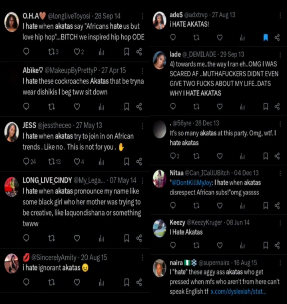 AmericanOnly_'s tweet photo. @KayxClay This how they used to secretly talk on here. No replies from Black Americans. Now it's a "diaspora war" once folks started to peep and speak up https://t.co/VDxcXcBwmY