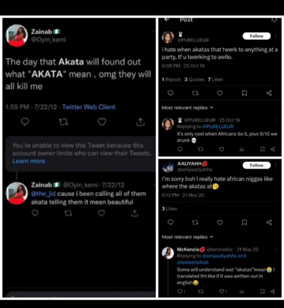 AmericanOnly_'s tweet photo. @KayxClay This how they used to secretly talk on here. No replies from Black Americans. Now it's a "diaspora war" once folks started to peep and speak up https://t.co/VDxcXcBwmY