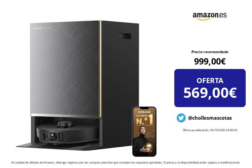 ChollosMascotas's tweet photo. ❌ Precio recomendado: 999,00 €
💶 OFERTA: 569,00 € (-43%)
✅ Cómpralo aquí 👉 https://t.co/VRq2FCjiXY
dreame Matrix10 Pro Robot Aspirador, 30.000 Pa, Base Cambio de Mopas
#robot #aspirador https://t.co/nPaqmwPvxM