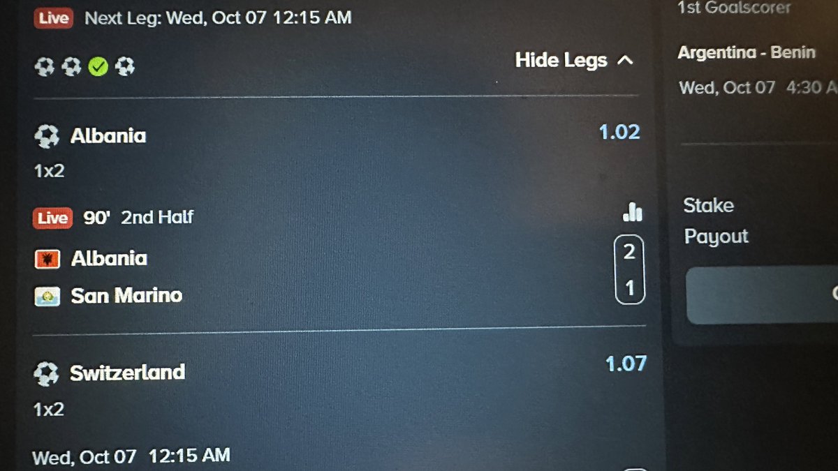 jzatiq's tweet photo. Heart attack game for odds of 1.02 https://t.co/YiRzq25p1P