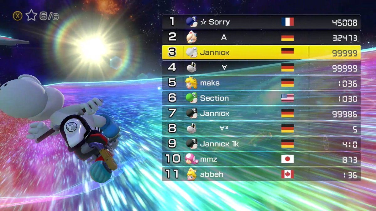 Jannick_MK8DX's tweet photo. Congrats to Skitty's 45k & A's 33k 🥳 #NintendoSwitch #MK8D https://t.co/CNmxD7tz2m