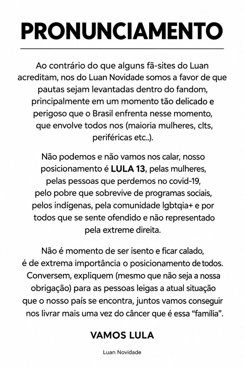 luansnovidade's tweet photo. A estrela há de brilhar novamente ⭐️ https://t.co/3OqLWwY7o6