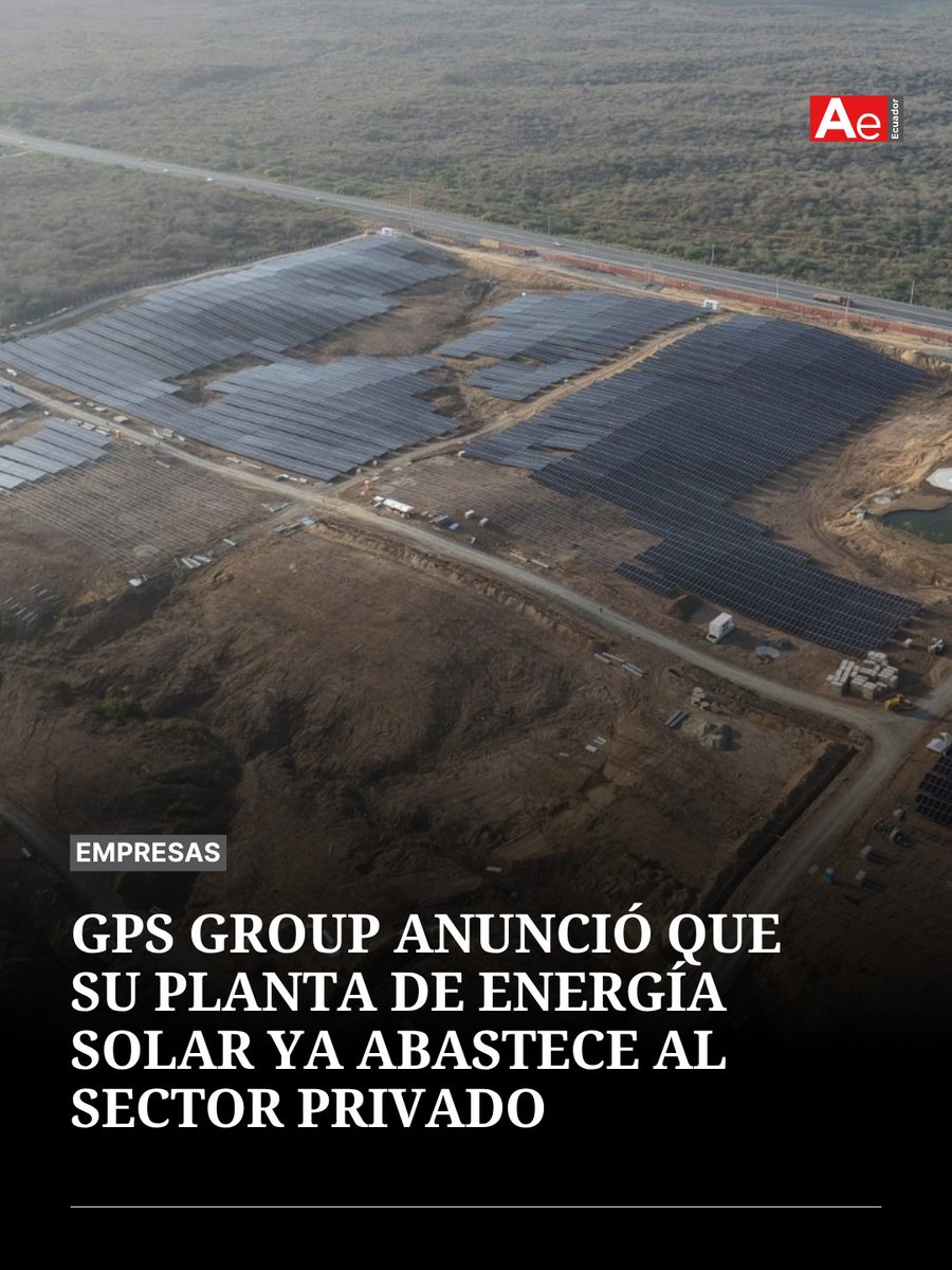 revistavistazo's tweet photo. 🌞 La planta de generación solar Río de Oro Energy, ubicada en Santa Elena, inició su operación a mediados de septiembre. Se trata de una inversión privada de más de USD 50 millones y que, junto a otros seis proyectos de la empresa GPS Group, aportará con 330 megavatios pico. Aquí más detalles 👉🏻https://t.co/ezboR7NvR8