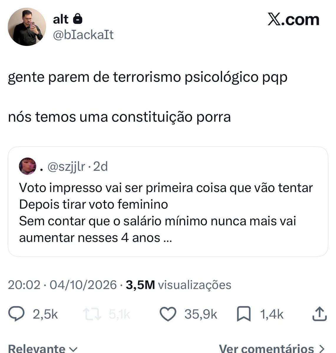 offmaich's tweet photo. @indigoozs não entendi pq a pessoa privou a conta mas tá aí o print https://t.co/QikZqClgBM