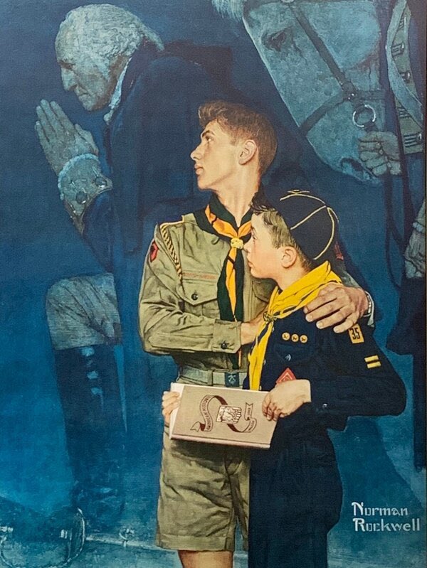 basedamericana's tweet photo. “Our Heritage” | Norman Rockwell | 1950 https://t.co/4rNLKdziNR