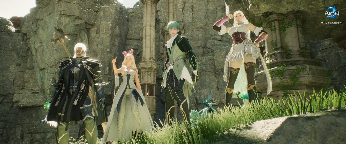 Fenbren6182's tweet photo. Vのアバターに雰囲気寄せてみたっ🐾
#AION2 #AION2SS
@Liina_blpro @chike75236466 @siro_hebi_1201 https://t.co/d1ABOZkvH5