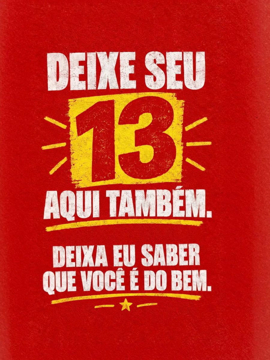 Rogeriononatosa's tweet photo. 🚩🚩VOCÊ É DO BEM, DEIXE SEU 13.

13 https://t.co/9Be3wb7Ag5