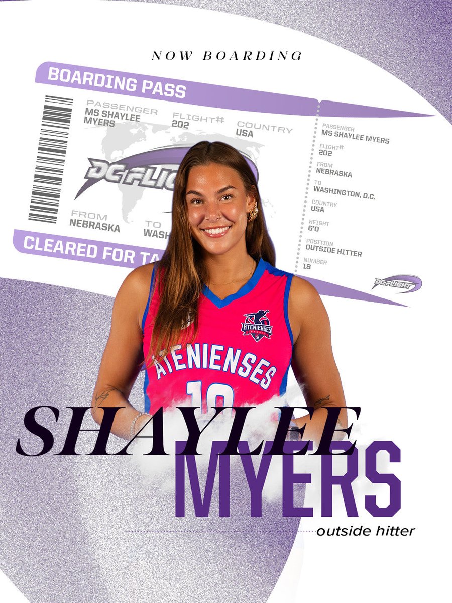 dcflightvb's tweet photo. A 2025 unanimous First Team All-Big 12 and first AVCA Region Player of the Year in @kstatevb history makes her way to DC!

Welcome home, Shaylee 💜 https://t.co/JisuwahXDG
