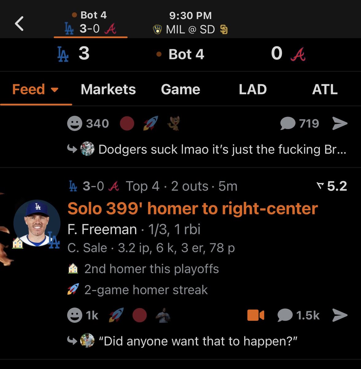 EsotericLifes's tweet photo. Let’s go. 😈

Freddie Freeman Hr ✅

#rituals #gematria https://t.co/hvSRL166gN