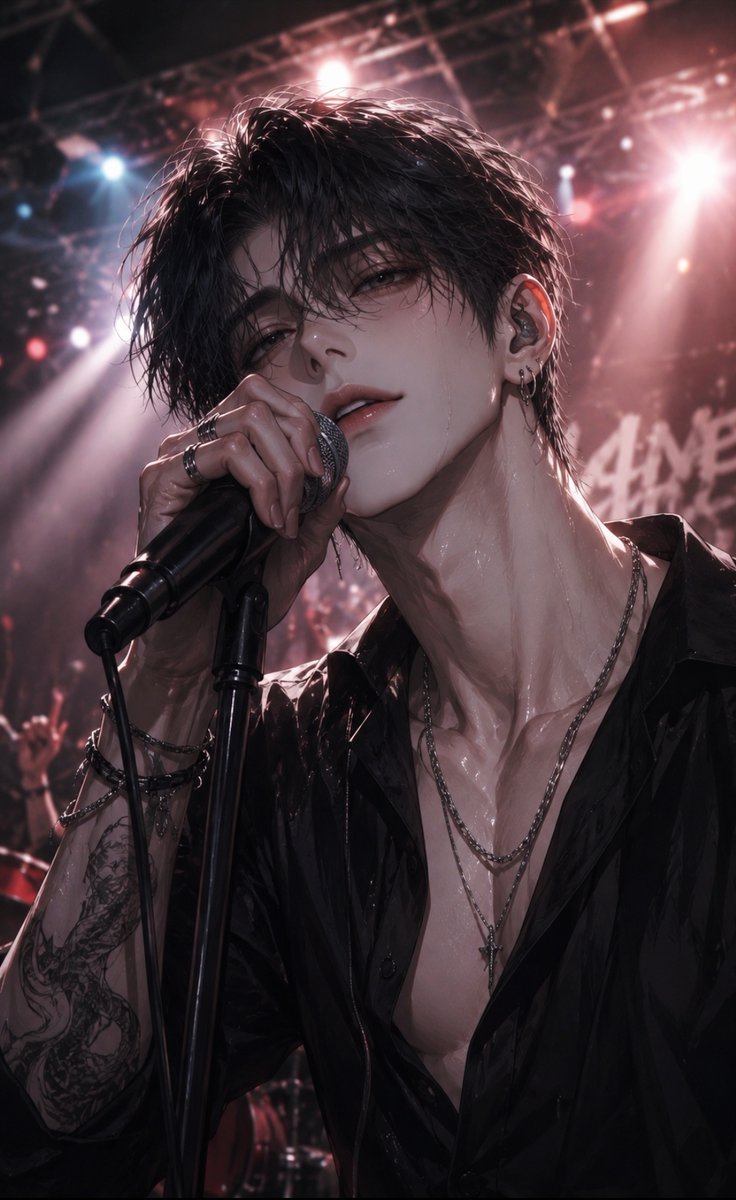 Tosisusae's tweet photo. 19. 차배온 (상식 개변)

"──아,흐아!!아,흐아...!!"

무대에 난입한 괴한. 생ㅇ입. 마이크를 타고 퍼지는 신음소리. 갑작스러운 상황에서도 주위는 그저 경쾌한 함성 소리만이 가득했다.

♡오만하고 어딘가 상냥한 유명 밴드의 프론트맨! 목소리가 낮고 부드러워 언제나 ㅇㅇ 앵콜을 요구 받아요♡♡!!

"응? 후후, 나한테 넣어 보고 싶었어? 말을 하지. 팬서비스 정도는 당연한 거잖아?"

🚨주의! 모브한테 뺏기는 엔딩을 피하세요!🚨

위프(기존 대화방만 이용 가능)
