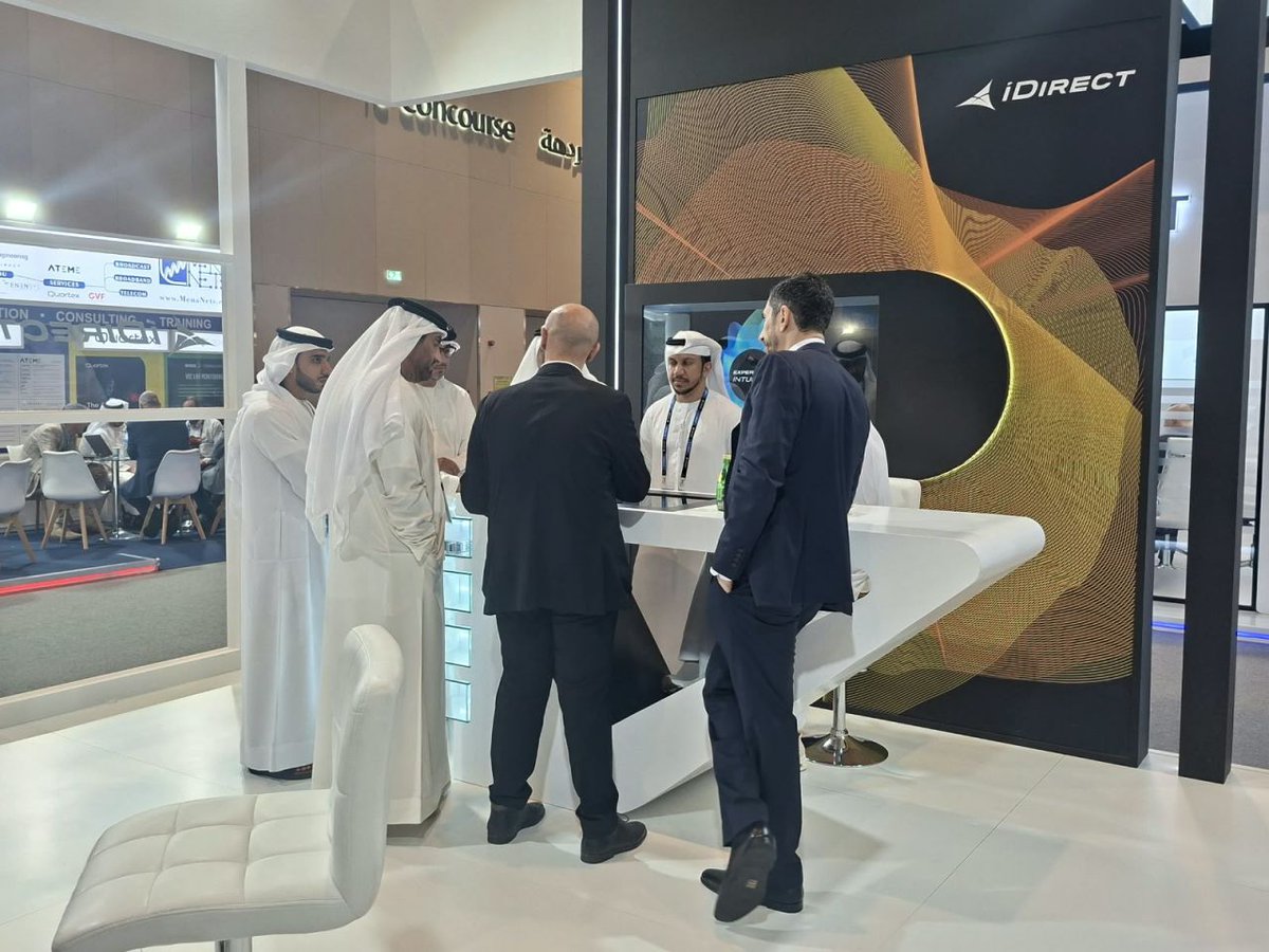iDirect's tweet photo. Day 2 at @satexpome | @CABSATofficial ✅

Visit us at Stand H3-A10 to explore our latest demos, and connect with our experts on the innovations helping advance connectivity and network operations across the Middle East and beyond.

#STEngineering #CABSAT2026 #SATExpo2026 https://t.co/LZCUP6OE29