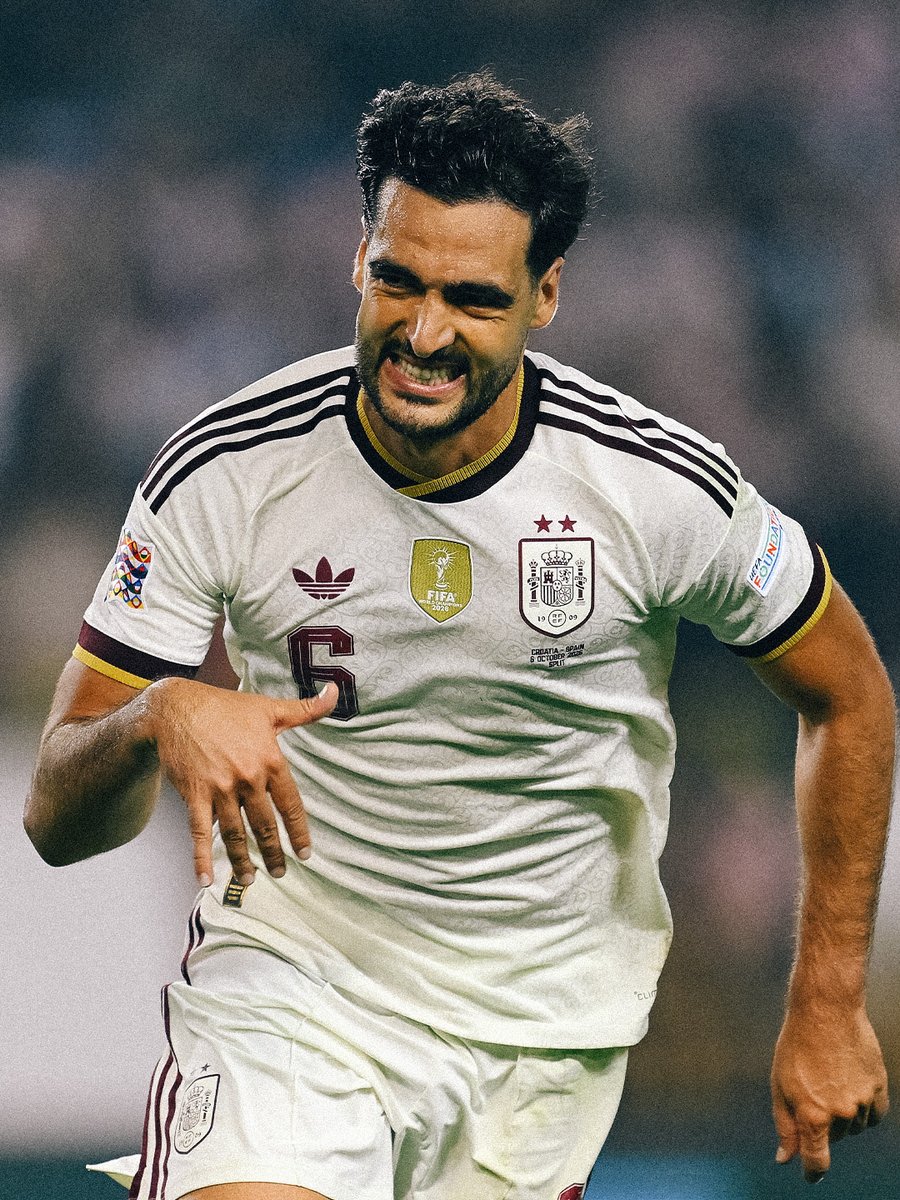 Arsenal's tweet photo. The comeback king 👑

Mikel Merino scores two in Spain’s turnaround against Croatia ✌️ https://t.co/FYWOBXL9Ca