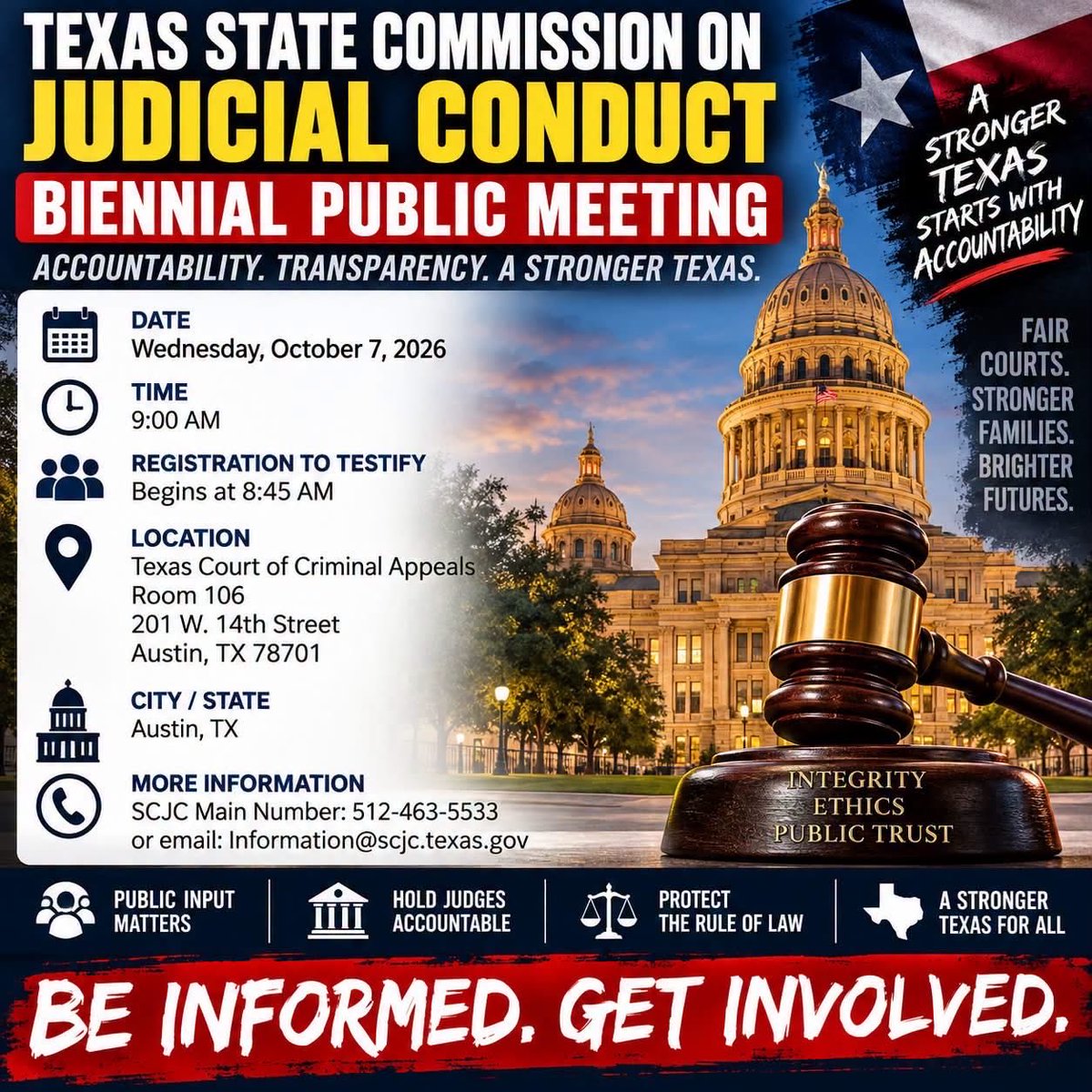 TX2503's tweet photo. Tomorrow 
#texas #austin #judge #attorney #lawyer #accountability #fyp https://t.co/LnHl5UG3d7