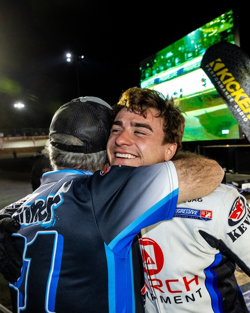AmericanFlatTrk's tweet photo. Trevor Brunner came out swinging in front of a packed Senoia Raceway. π₯
Brunner delivered at Atlanta Short Track, taking the win in Round 3.
#AmericanFlatTrack #FlatTrack #MotorcycleRacing https://t.co/FmNjN9Hry1
