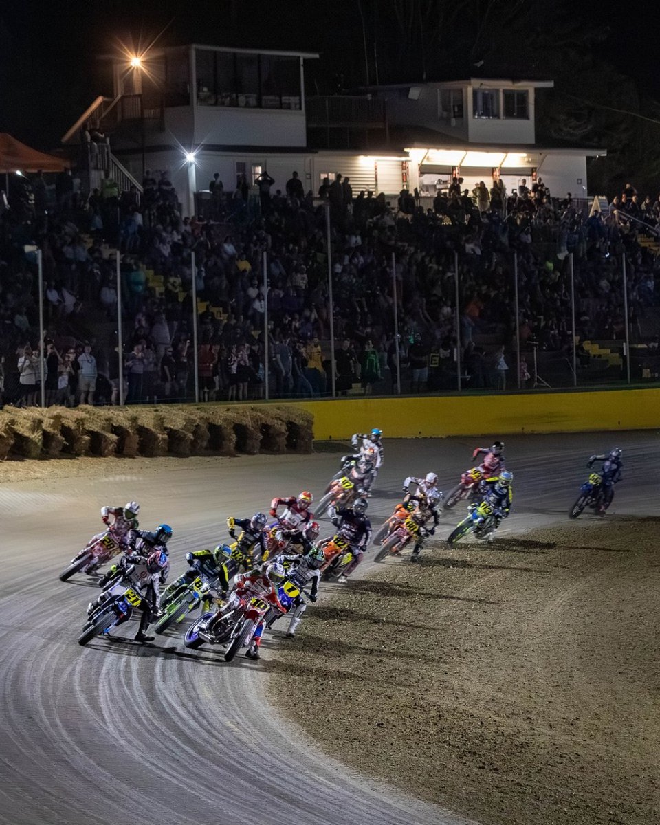AmericanFlatTrk's tweet photo. Trevor Brunner came out swinging in front of a packed Senoia Raceway. π₯
Brunner delivered at Atlanta Short Track, taking the win in Round 3.
#AmericanFlatTrack #FlatTrack #MotorcycleRacing https://t.co/FmNjN9Hry1