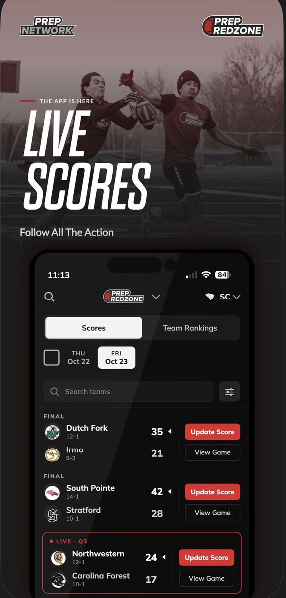 TXTPShow's tweet photo. 🚨 THE PREP NETWORK APP IS OFFICIALLY HERE! 📲🔥

🏆 Team Rankings
📊 Player Rankings
🏈 Live Scores
👤 Player Profiles &amp; Insights
📰 News, Recruiting Coverage &amp; More

The next chapter of Prep Network starts NOW.

📲 Download the Prep Network App today and tap in! https://t.co/vzpV0SrpZr
