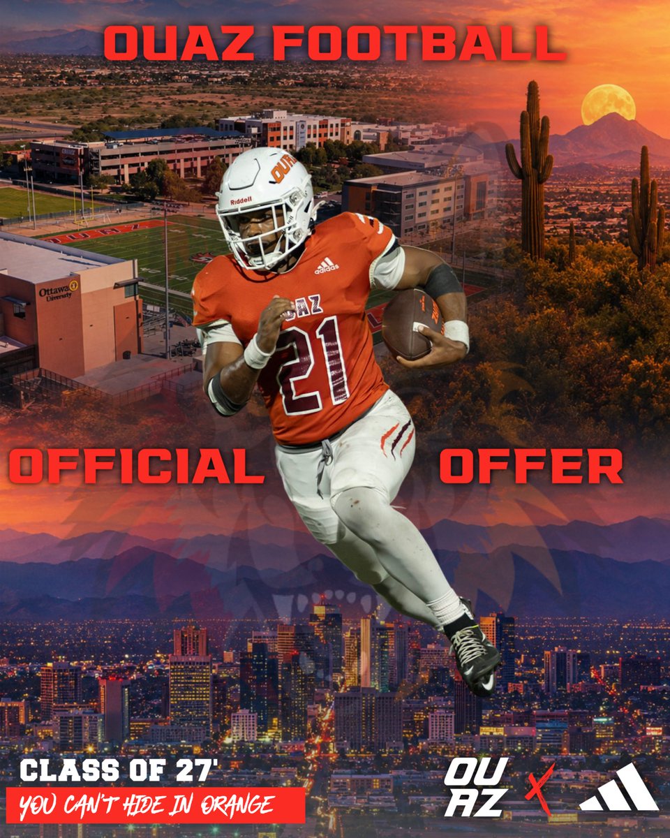 CADENJUDY0's tweet photo. After a great conversation with @Coach_Needham67 I’m blessed to receive my first offer to Ottawa University https://t.co/iQuA0oa5qf