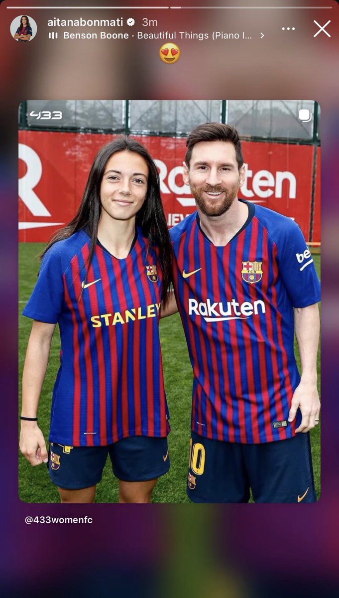 aitanabonmatis's tweet photo. when you’re in a “who is a bigger messi fan?” competition and your competition is aitana bonmatí https://t.co/uWOKxHuqHF