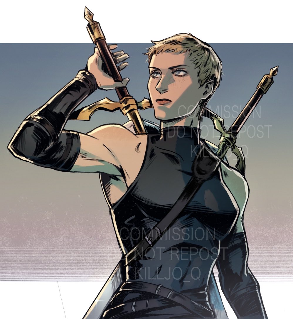 Killjo_q's tweet photo. Deneve commish
#claymore https://t.co/WpzG53umsX
