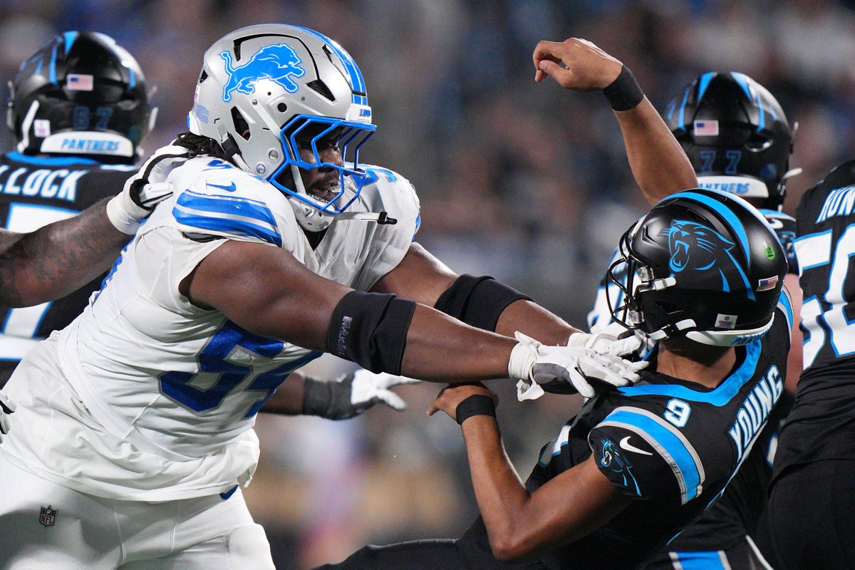PFF's tweet photo. Most pressures among DI this season

Alim McNeill             20
Deone Walker          19
Zach Allen                 19
Gervon Dexter Sr    18
Brandon Dorlus       15
Dexter Lawrence     15
Leonard Williams     15 https://t.co/GYhqWBKYti