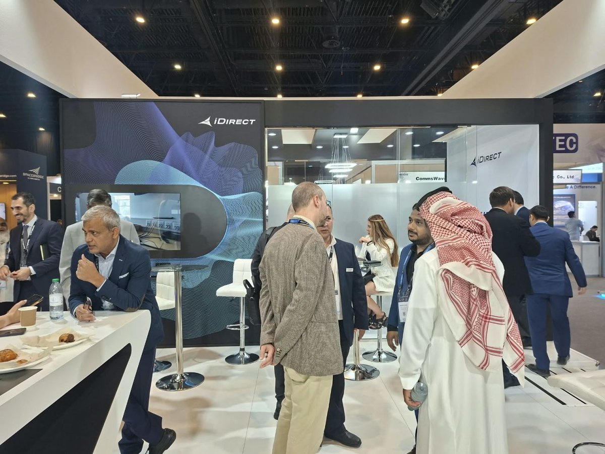 iDirect's tweet photo. Day 2 at @satexpome | @CABSATofficial ✅

Visit us at Stand H3-A10 to explore our latest demos, and connect with our experts on the innovations helping advance connectivity and network operations across the Middle East and beyond.

#STEngineering #CABSAT2026 #SATExpo2026 https://t.co/LZCUP6OE29