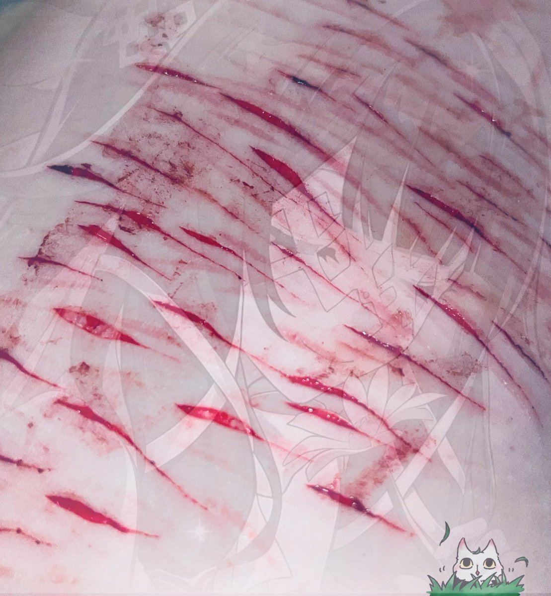 M1nkzi's tweet photo. !! All makeup enhanced with SFX and ai !!

Whenever I say Razor on my post it blows up huh 😭 https://t.co/4Ffir1Y13O